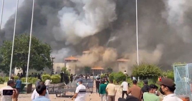 Aksi protes generasi Z di Nepal hingga menumbangkan rezim K.P. Sharma Oli. (X)